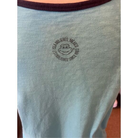 Senor Frog Sleeveless Turquoise Tank Top Size - Picture 11 of 12